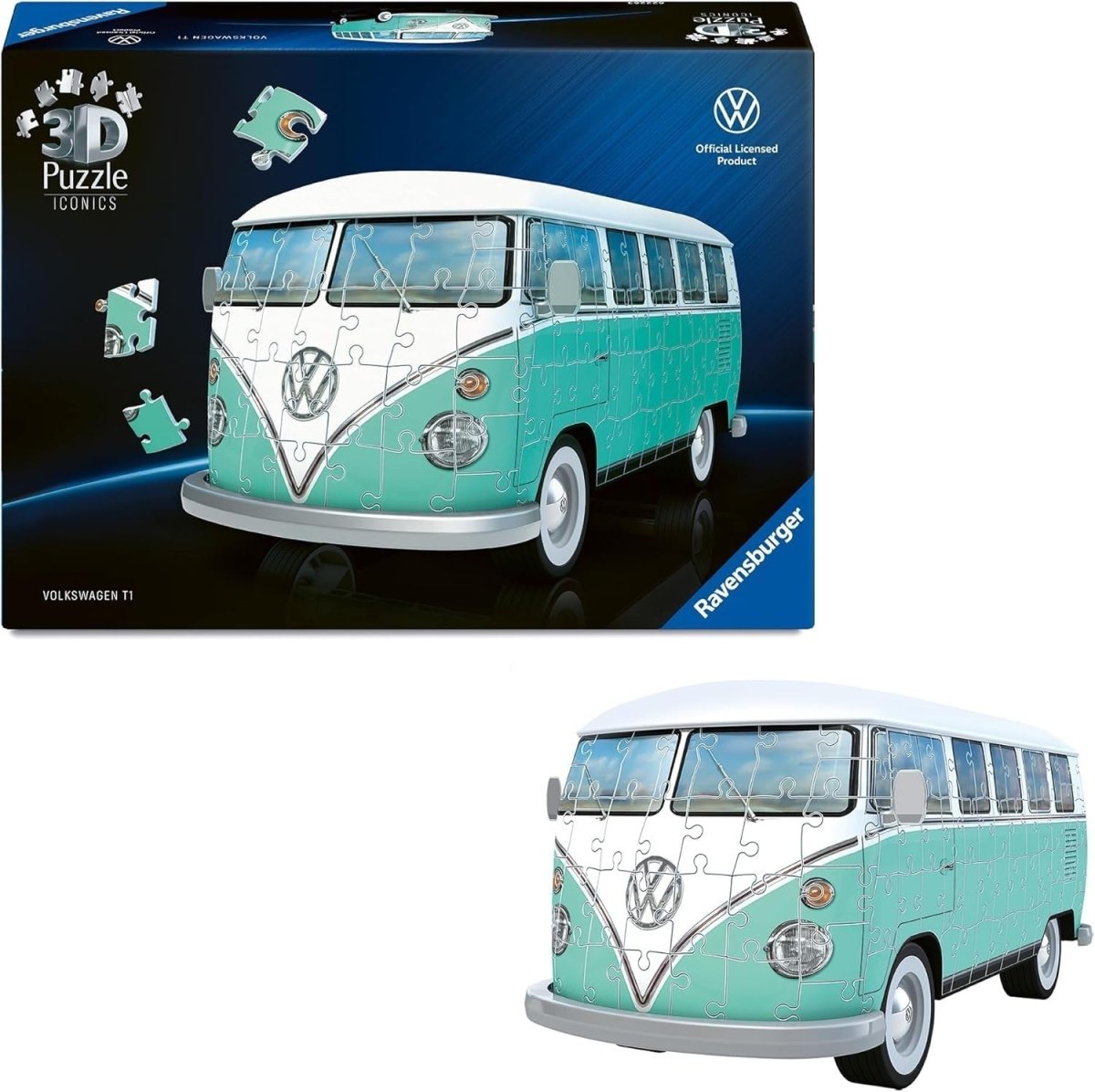 3D Camper Van Puzzle 108 Piece Classic Bus Model Kit No Glue Gift - Kwikley