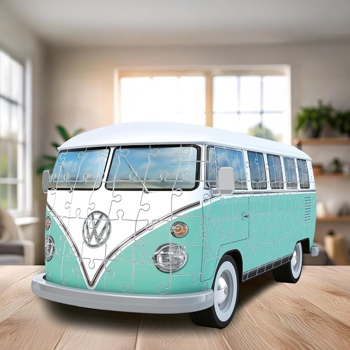 3D Camper Van Puzzle 108 Piece Classic Bus Model Kit No Glue Gift - Kwikley