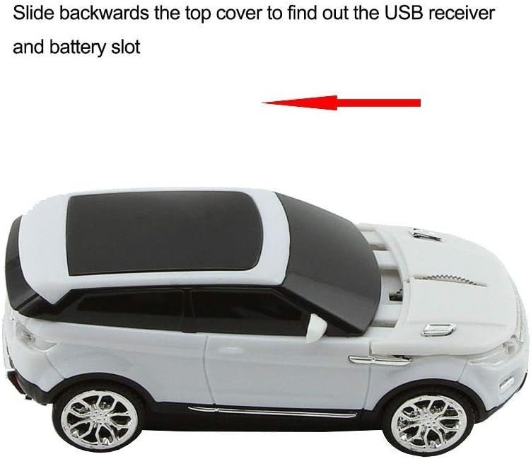3D Car Shape Wireless Mouse 2.4G USB Optical Gaming PC Laptop - Kwikley