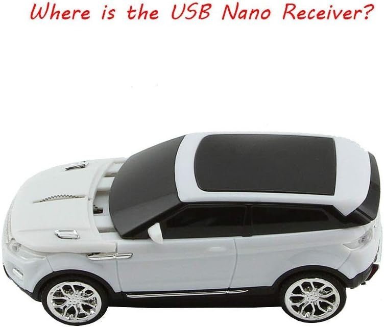 3D Car Shape Wireless Mouse 2.4G USB Optical Gaming PC Laptop - Kwikley