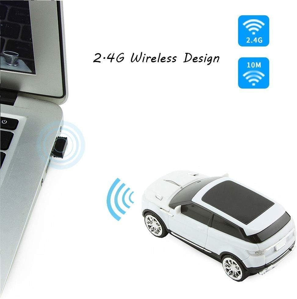 3D Car Shape Wireless Mouse 2.4G USB Optical Gaming PC Laptop - Kwikley
