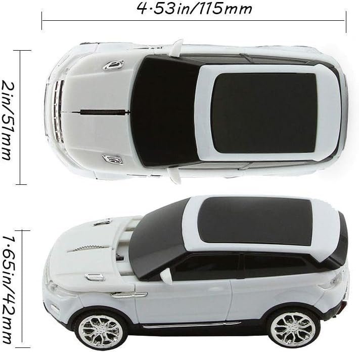 3D Car Shape Wireless Mouse 2.4G USB Optical Gaming PC Laptop - Kwikley