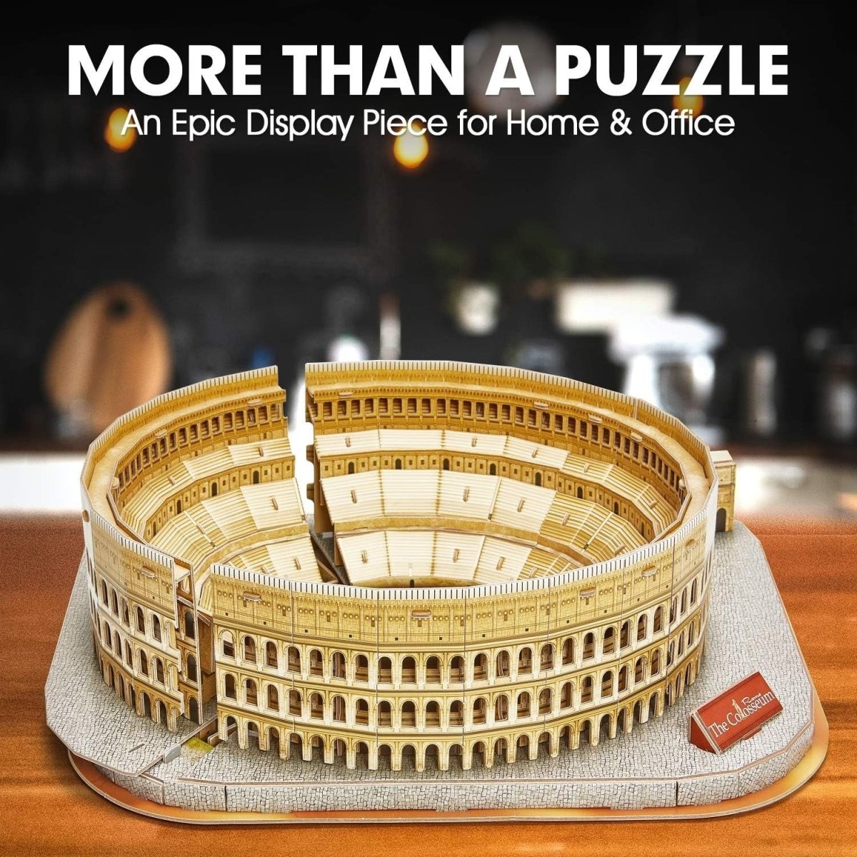 3D Colosseum Rome Puzzle 131 Piece Model Kit National Geographic Gift - Kwikley