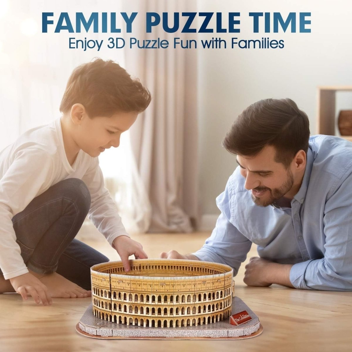 3D Colosseum Rome Puzzle 131 Piece Model Kit National Geographic Gift - Kwikley