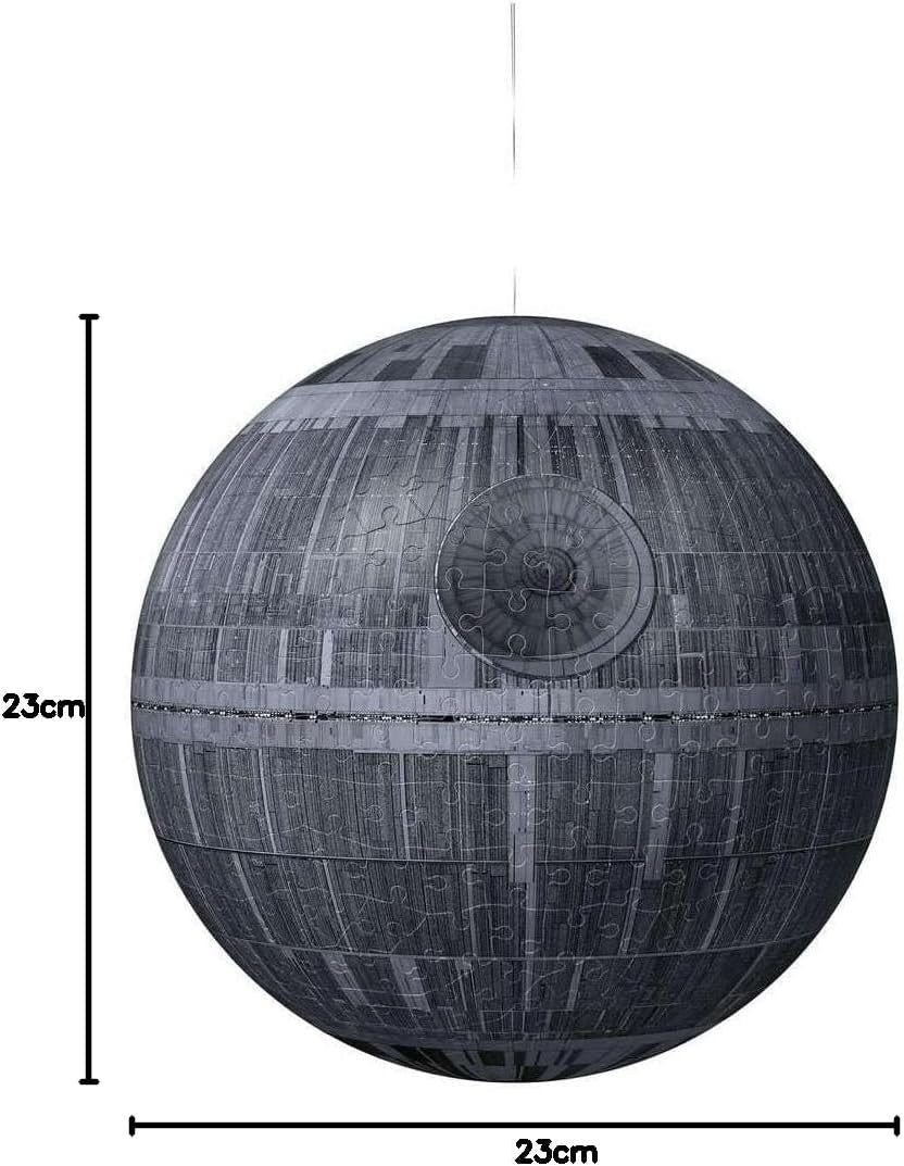 3D Death Star Puzzle 540 Piece Star Galaxy Sphere Model No Glue Kit - Kwikley