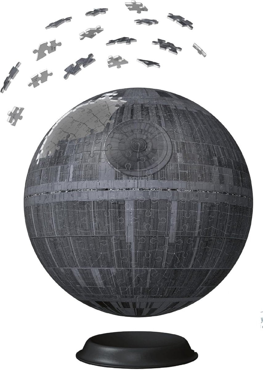 3D Death Star Puzzle 540 Piece Star Galaxy Sphere Model No Glue Kit - Kwikley