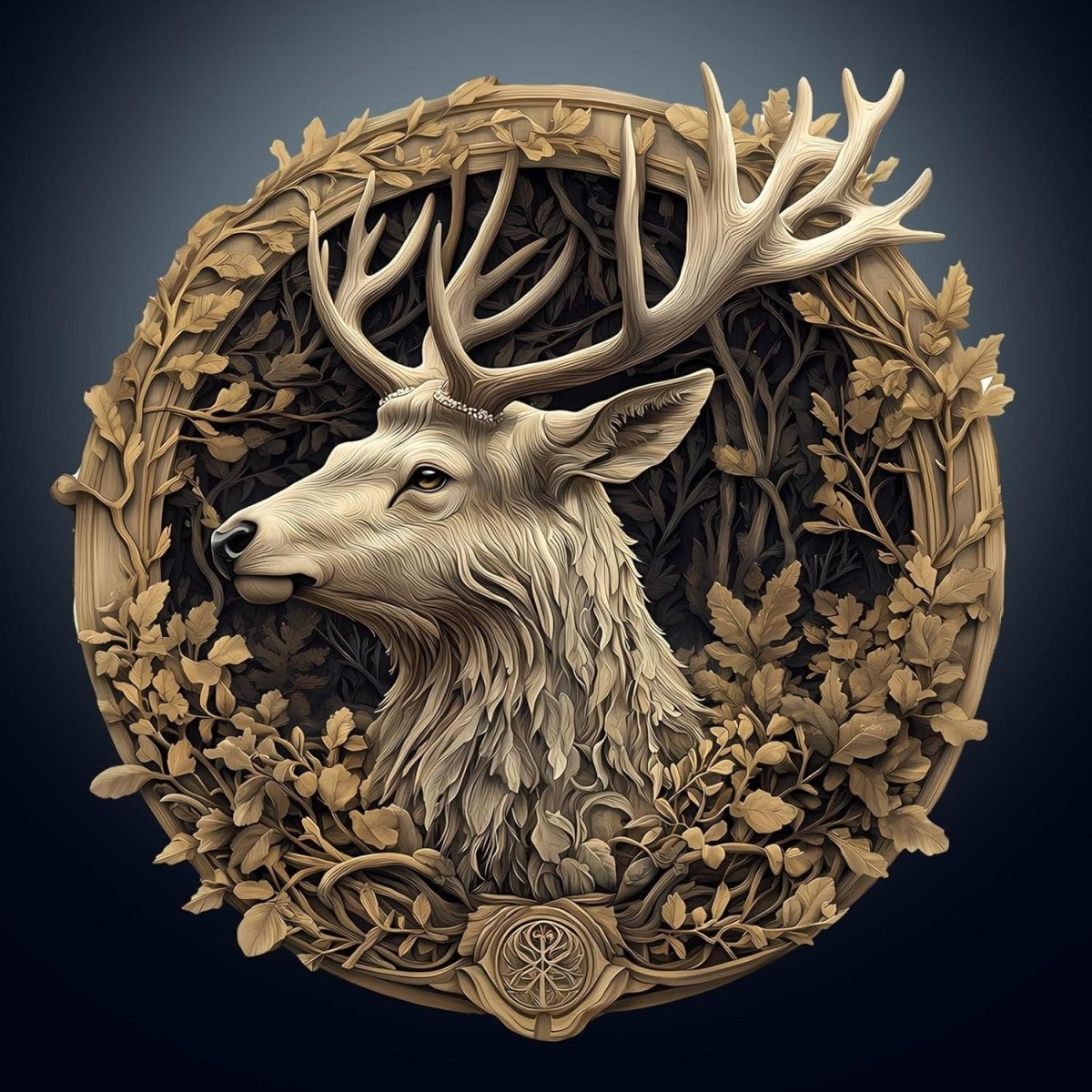 3D Deer Wooden Puzzle 295 Piece Animal Jigsaw with Gift Box Decor - Kwikley
