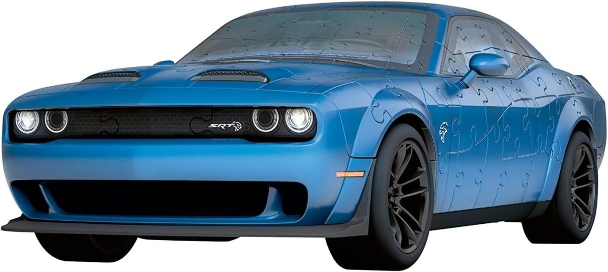 3D Dodge Muscle Car Puzzle 108 Piece Model Kit No Glue Required - Kwikley