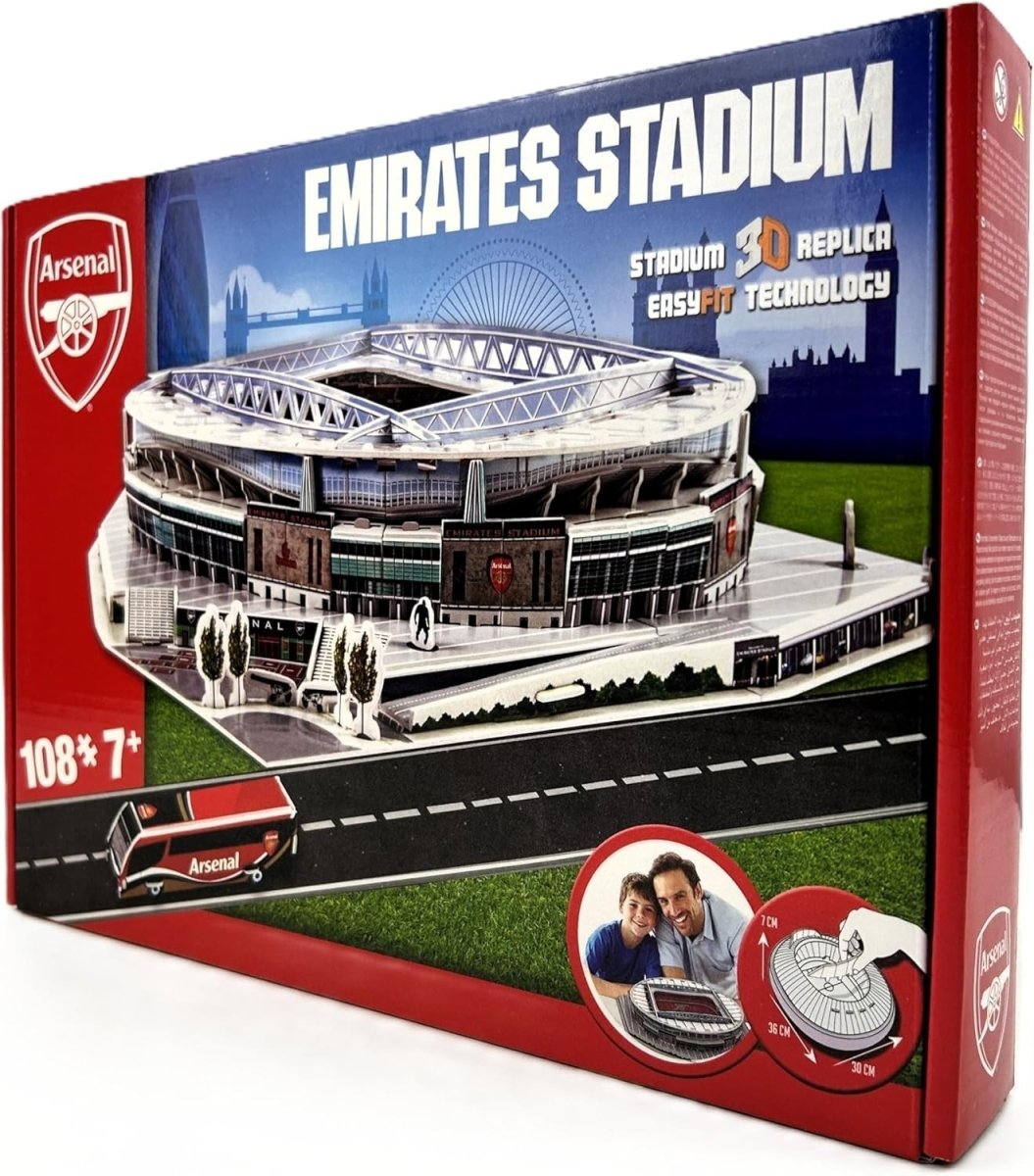 3D Football Stadium Puzzle 108 Piece Building Model DIY Display - Kwikley