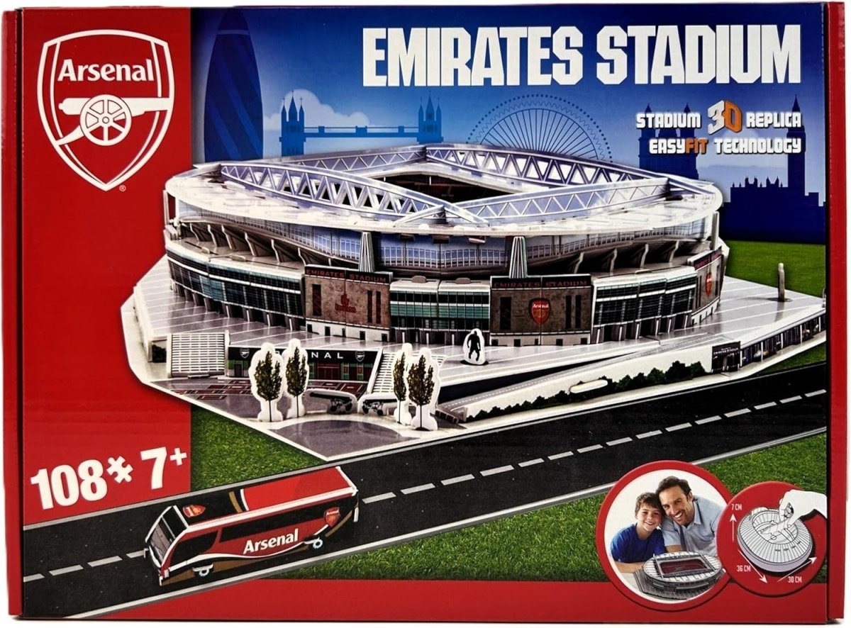 3D Football Stadium Puzzle 108 Piece Building Model DIY Display - Kwikley