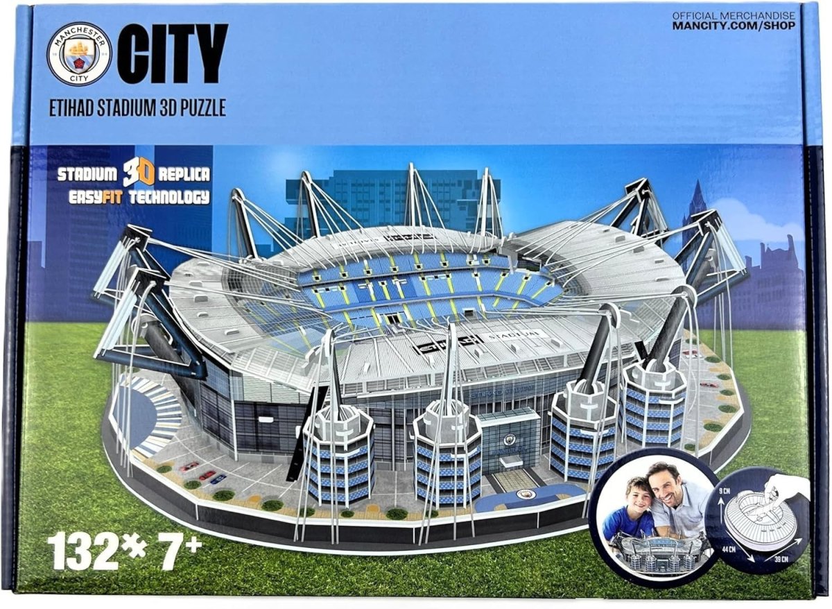 3D Football Stadium Puzzle 132 Piece Model Kit Sports Fan Collectible - Kwikley