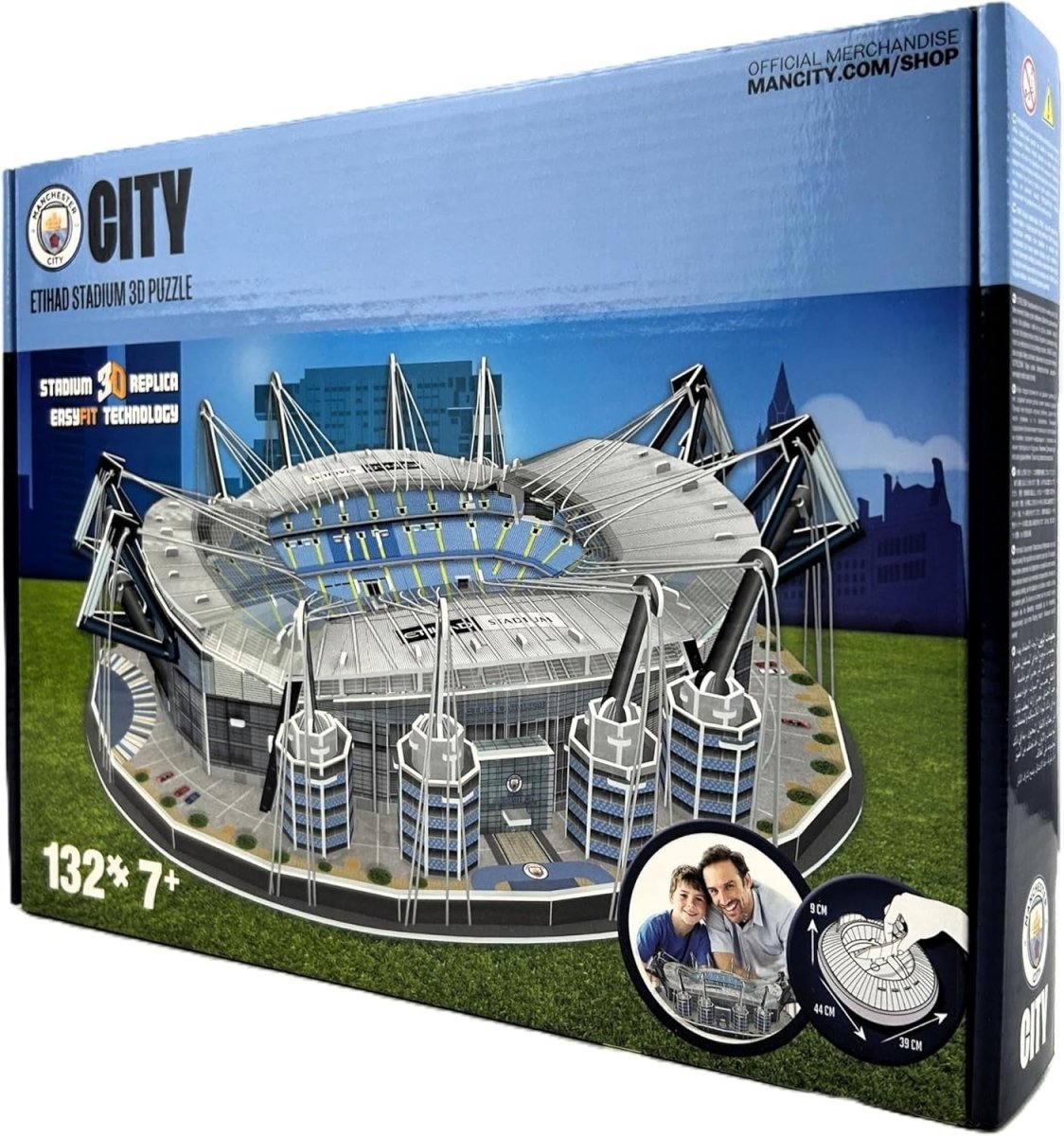 3D Football Stadium Puzzle 132 Piece Model Kit Sports Fan Collectible - Kwikley