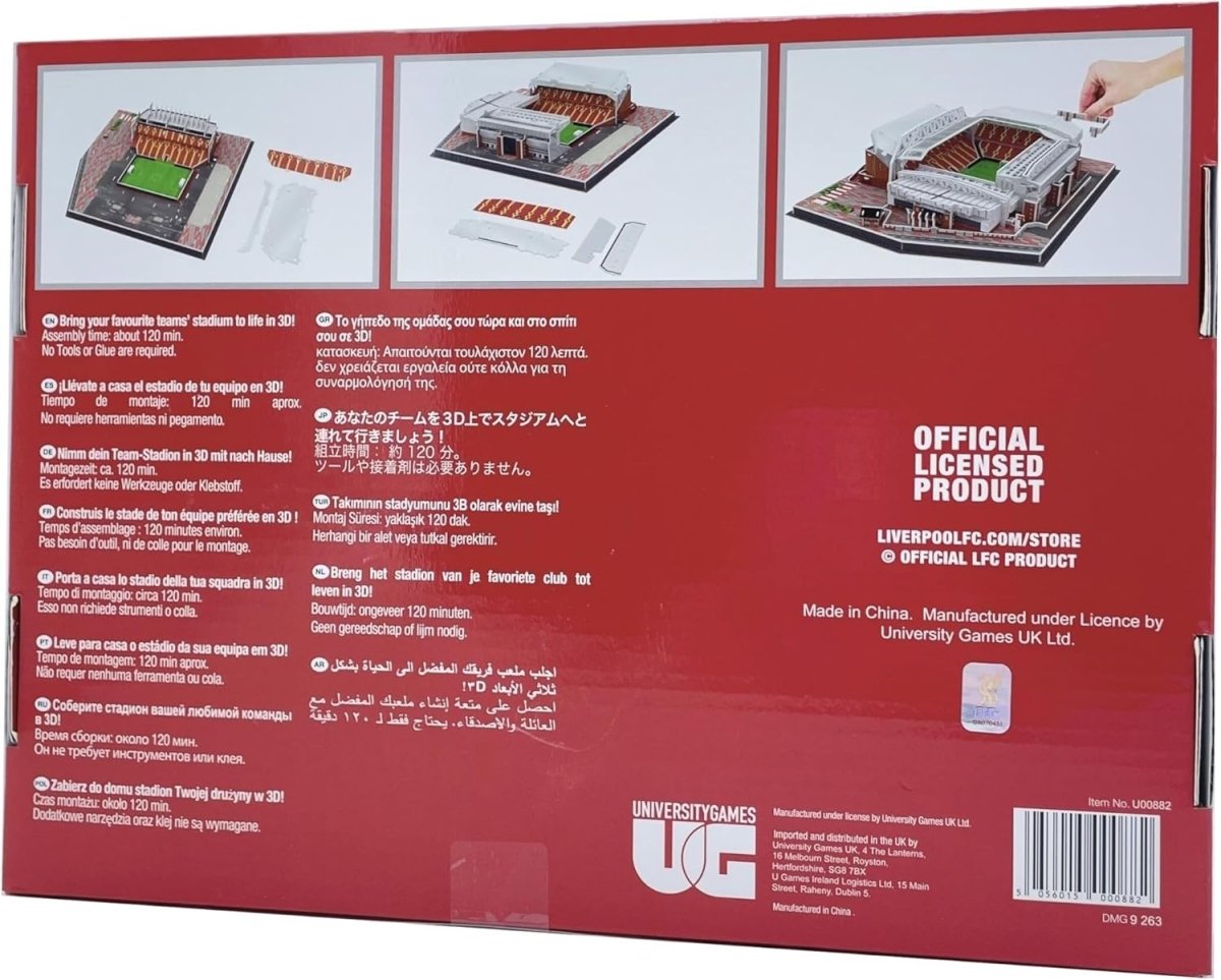 3D Football Stadium Puzzle 141 Piece Soccer Arena Model Kit Gift - Kwikley