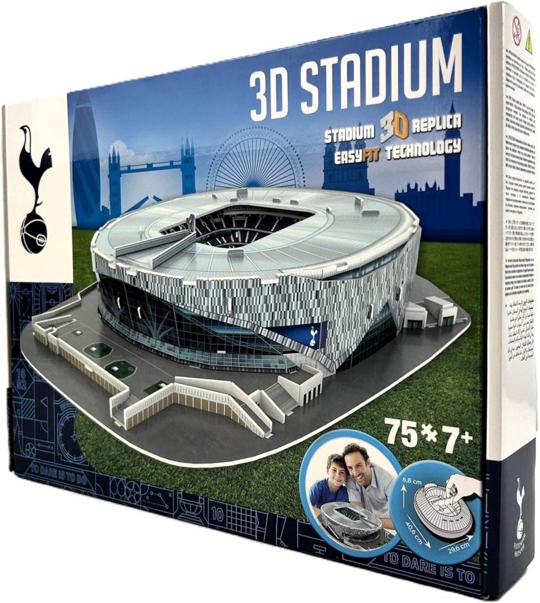 3D Football Stadium Puzzle Model Kit Sports Arena Collectible Gift - Kwikley