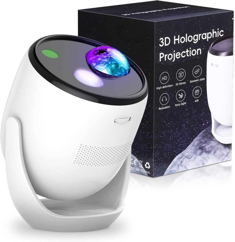 3D Galaxy Star Projector Bluetooth White Noise 99+ Effects Ceiling - Kwikley