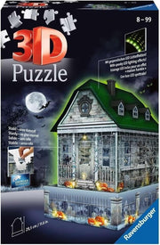3D Haunted House Puzzle LED Halloween Building Model Decor 257 Pieces - Kwikley