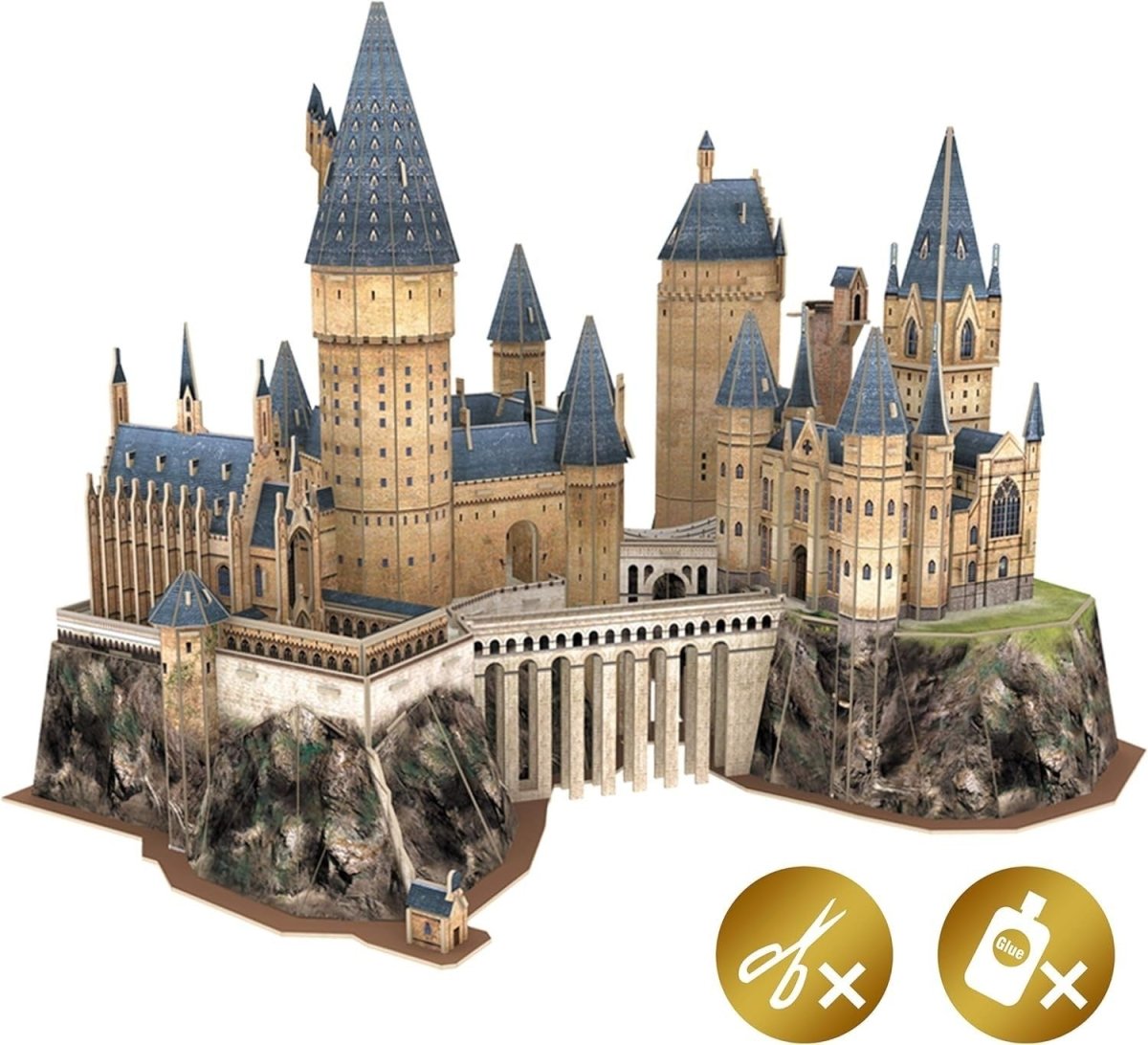 3D Hogwarts Castle Puzzle 197 Piece Wizard School Model Kit Gift - Kwikley