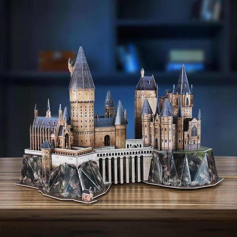 3D Hogwarts Castle Puzzle 197 Piece Wizard School Model Kit Gift - Kwikley