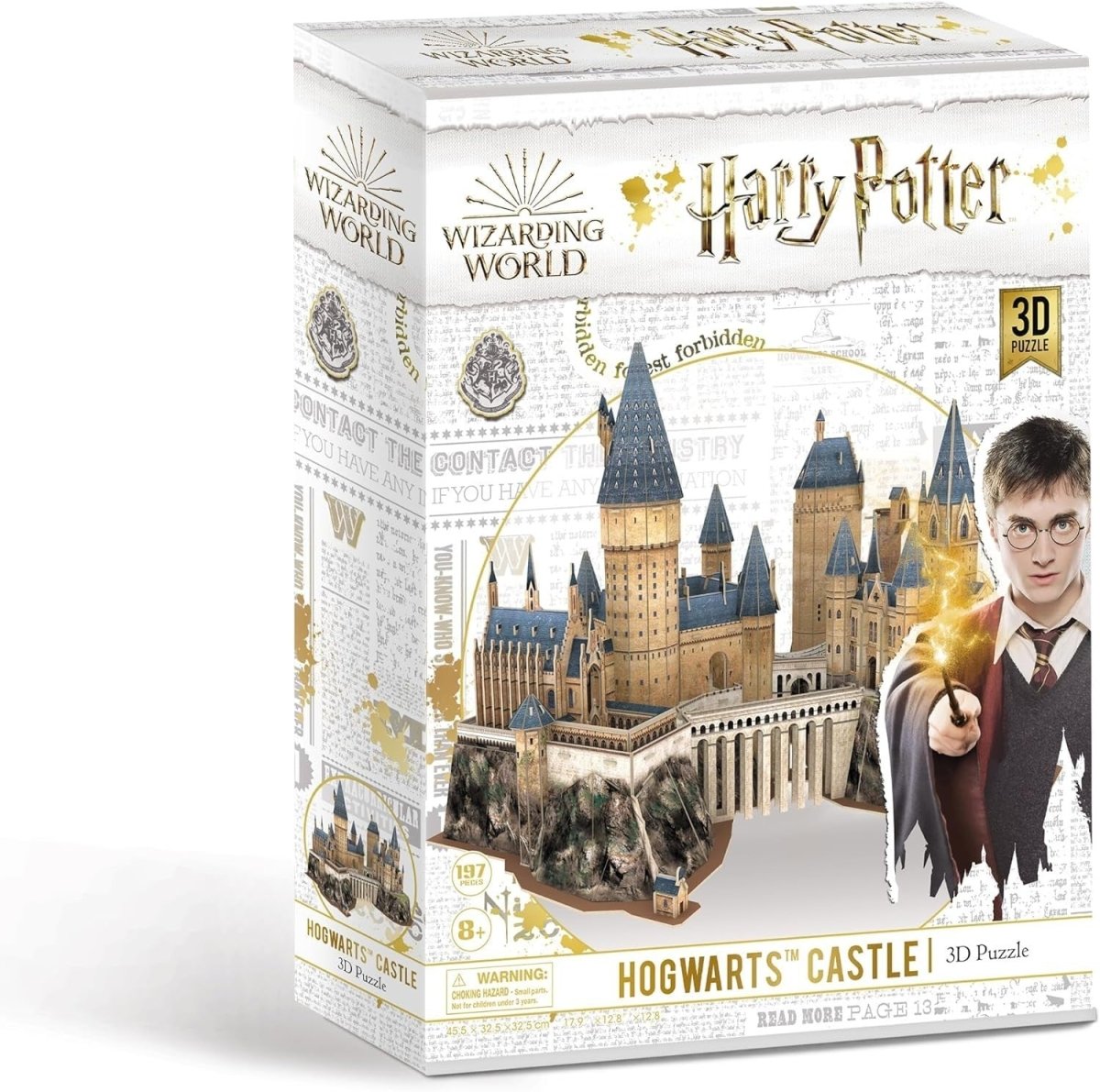 3D Hogwarts Castle Puzzle 197 Piece Wizard School Model Kit Gift - Kwikley