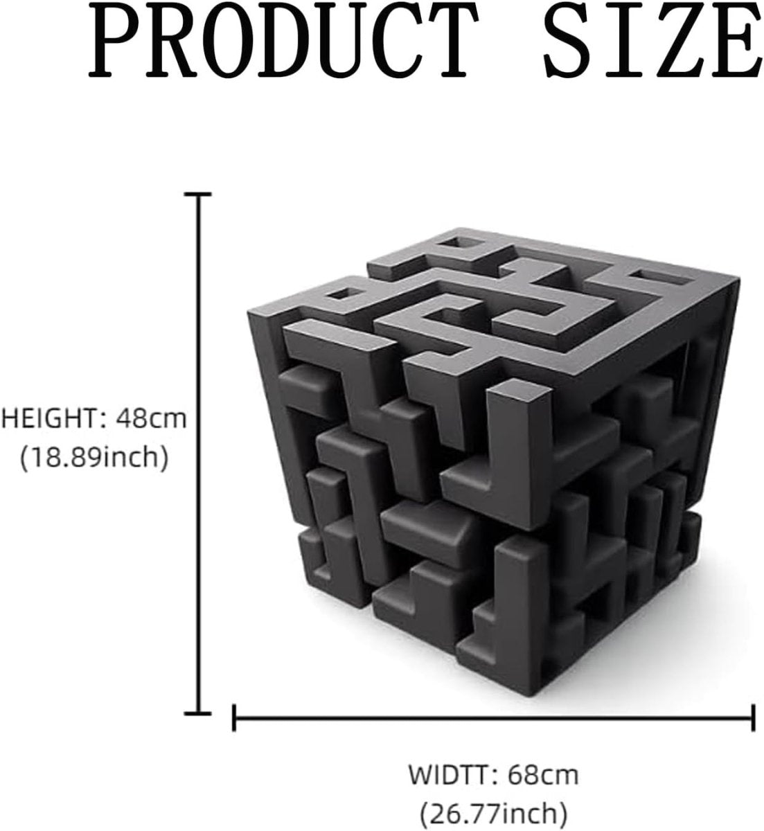 3D Impossible Corners Wall Art Stickers Geometric Cube Decor - Kwikley