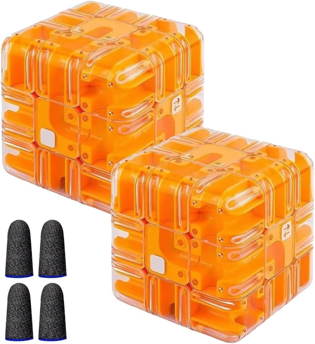 3D Labyrinth Maze Cube Ball Puzzle Brain Teaser Handheld Fidget Game - Kwikley