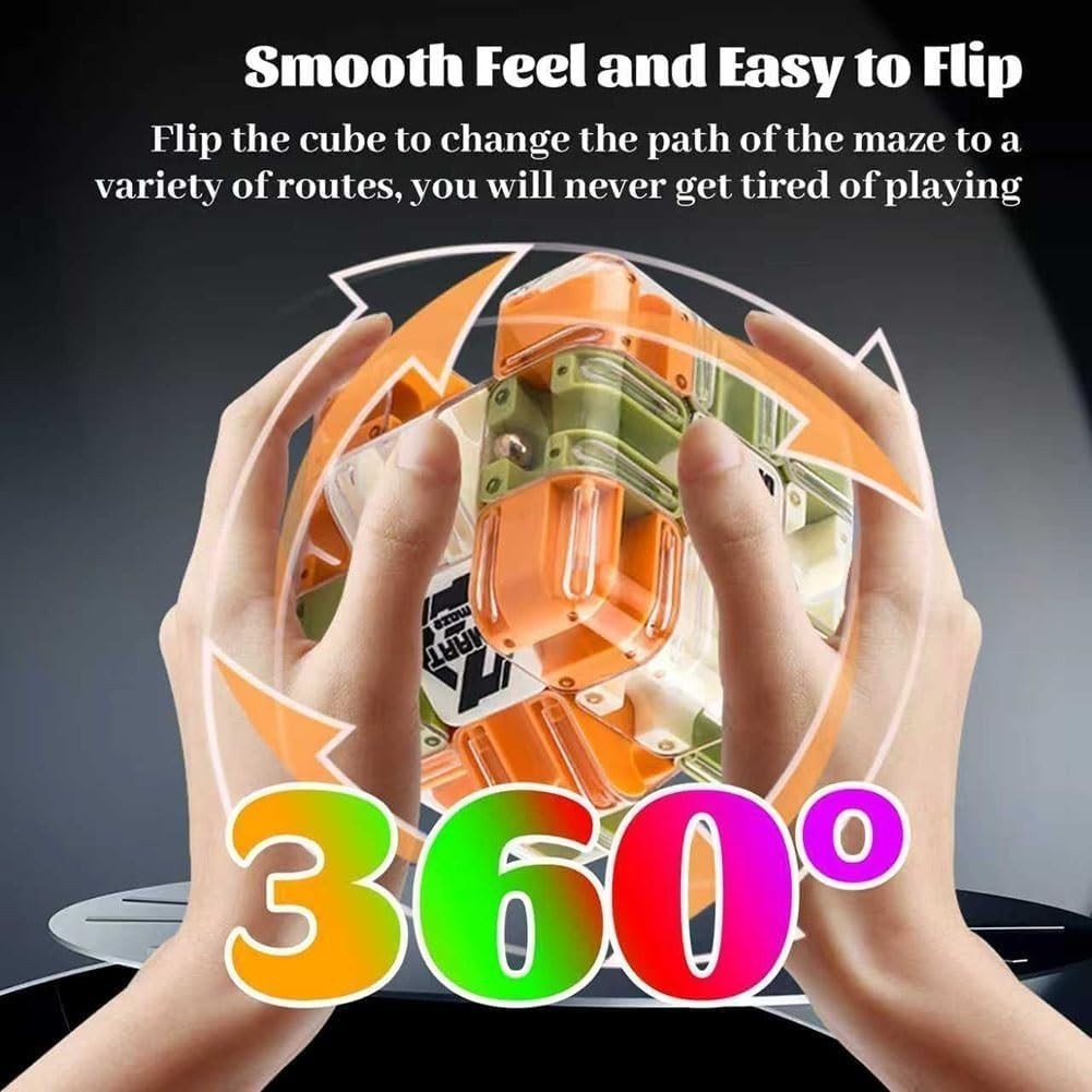 3D Labyrinth Puzzle Ball Mind Challenge Stress Relief Desk Fidget - Kwikley