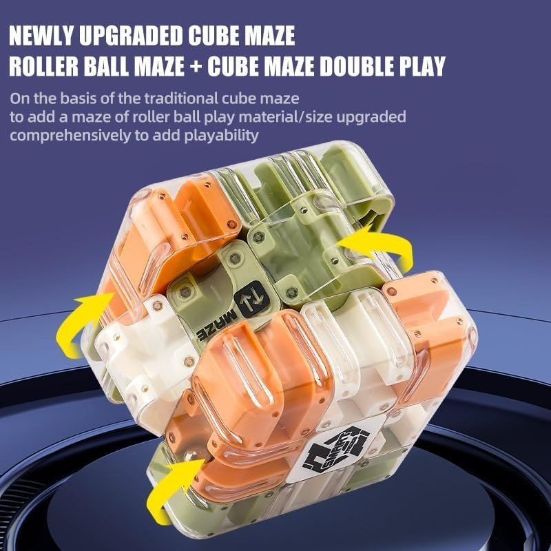 3D Labyrinth Puzzle Ball Mind Challenge Stress Relief Desk Fidget - Kwikley