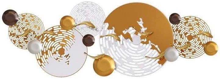 3D Luxury Metal Wall Art Handmade Blue Modern Decor - Kwikley