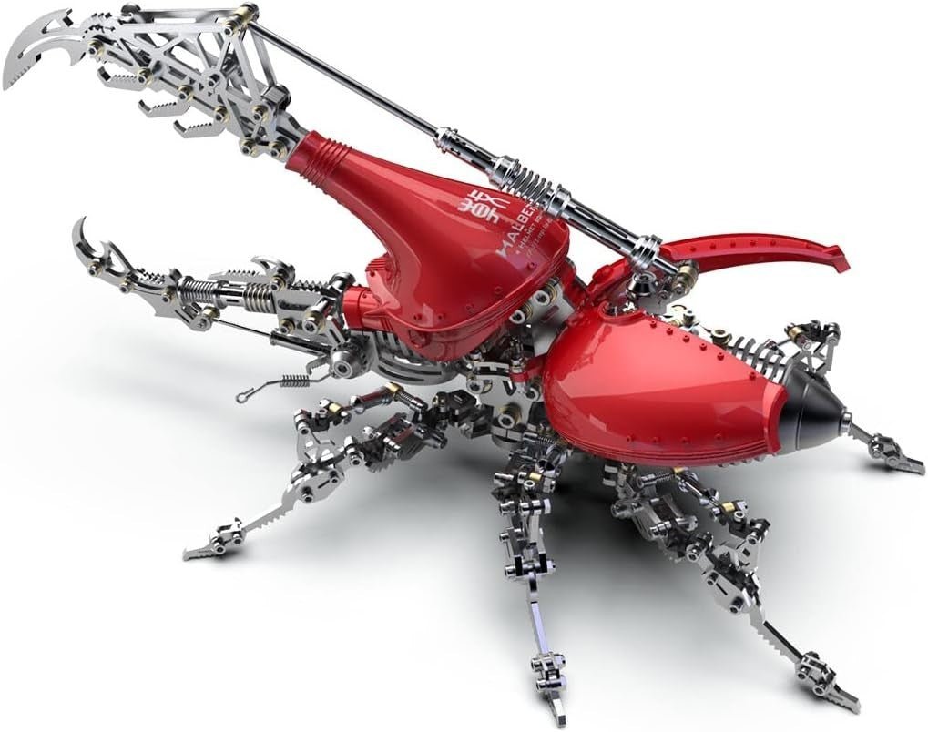 3D Metal Beetle Puzzle Steampunk Insect Model Kit 1014PCS DIY Display - Kwikley