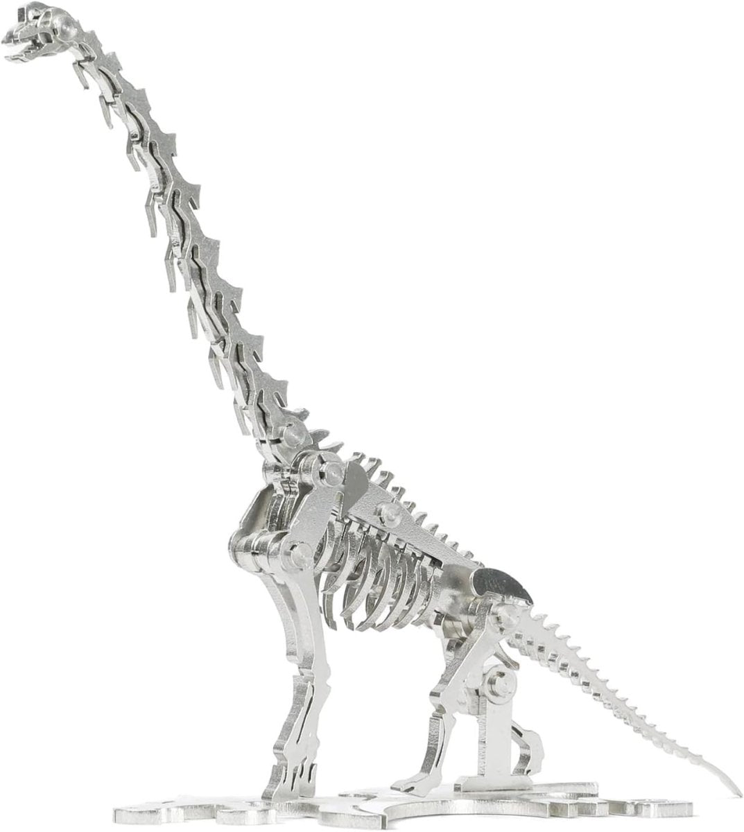 3D Metal Brachiosaurus Skeleton Puzzle DIY Dinosaur Model Kit Gift - Kwikley