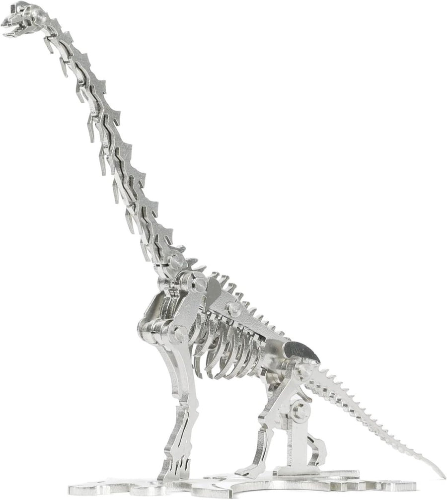 3D Metal Brachiosaurus Skeleton Puzzle DIY Dinosaur Model Kit Gift - Kwikley
