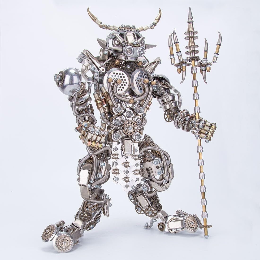 3D Metal Bull Humanoid Puzzle 2500PCS Steampunk Demon Model Kit - Kwikley