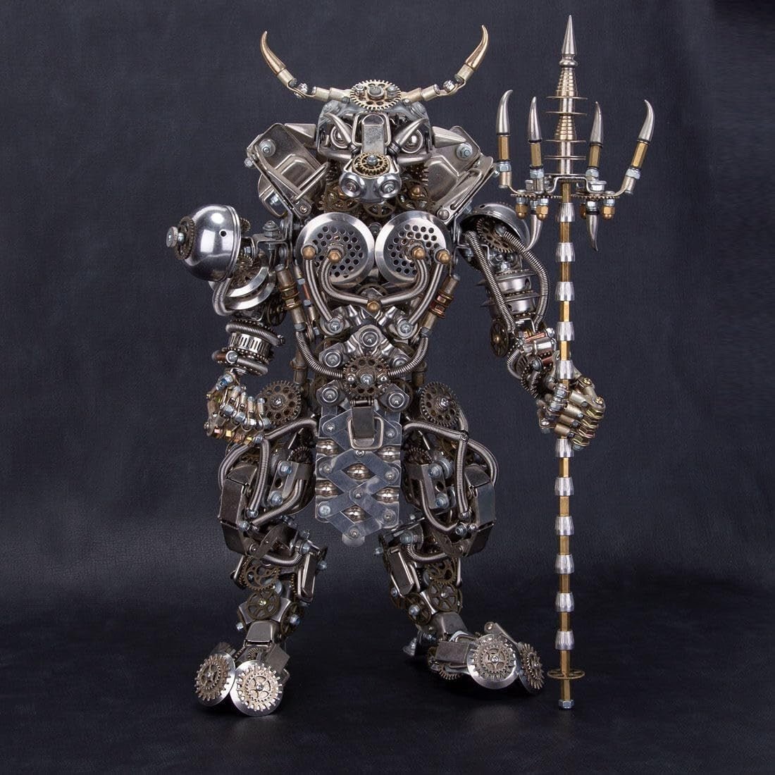 3D Metal Bull Humanoid Puzzle 2500PCS Steampunk Demon Model Kit - Kwikley
