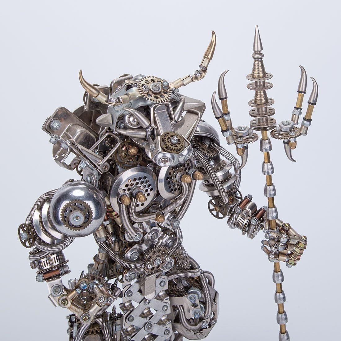 3D Metal Bull Humanoid Puzzle 2500PCS Steampunk Demon Model Kit - Kwikley