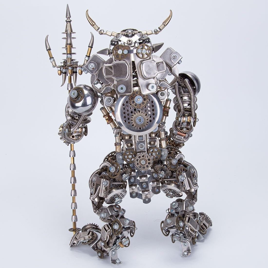 3D Metal Bull Humanoid Puzzle 2500PCS Steampunk Demon Model Kit - Kwikley
