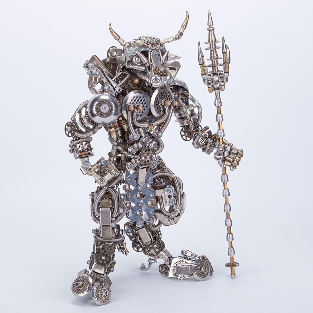 3D Metal Bull Humanoid Puzzle 2500PCS Steampunk Demon Model Kit - Kwikley