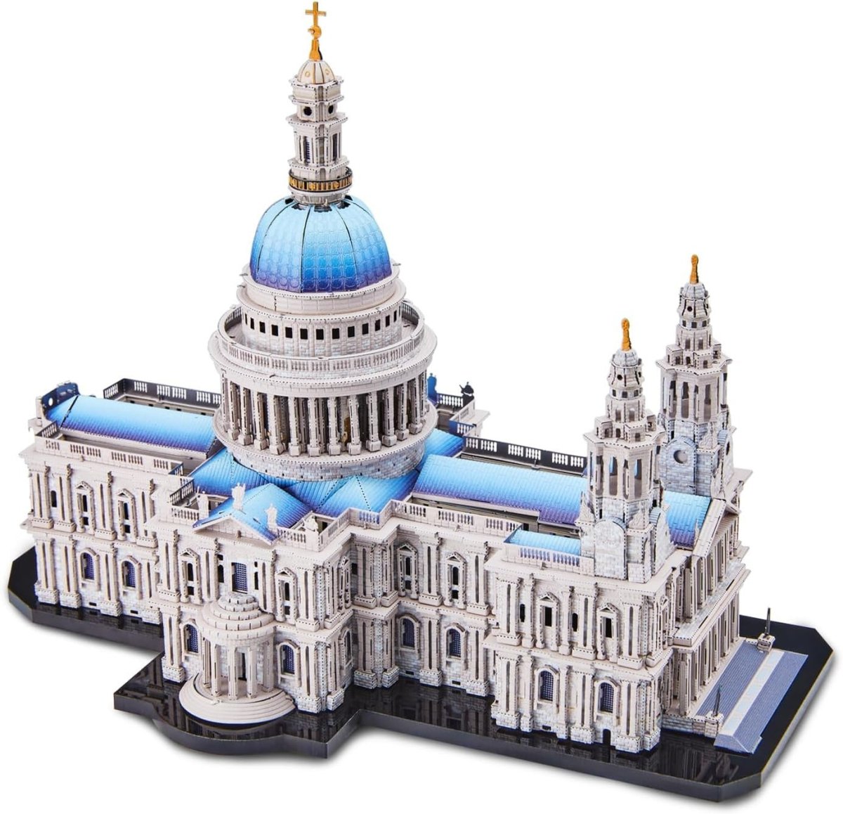 3D Metal Cathedral Puzzle Architecture Model Kit 639PCS DIY Display - Kwikley