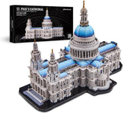 3D Metal Cathedral Puzzle Architecture Model Kit 639PCS DIY Display - Kwikley