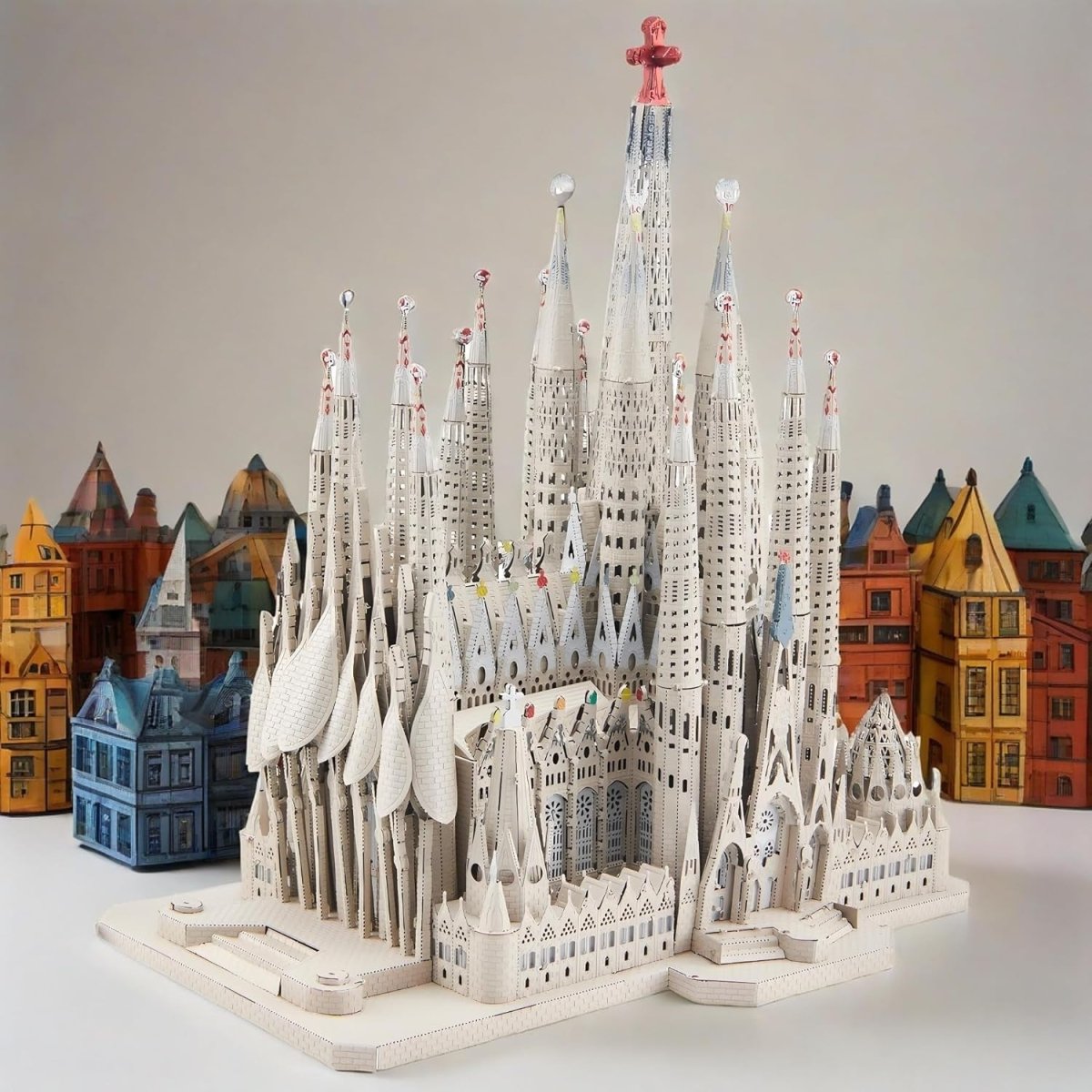 3D Metal Cathedral Puzzle DIY Architecture Model Kit 450PCS Display - Kwikley