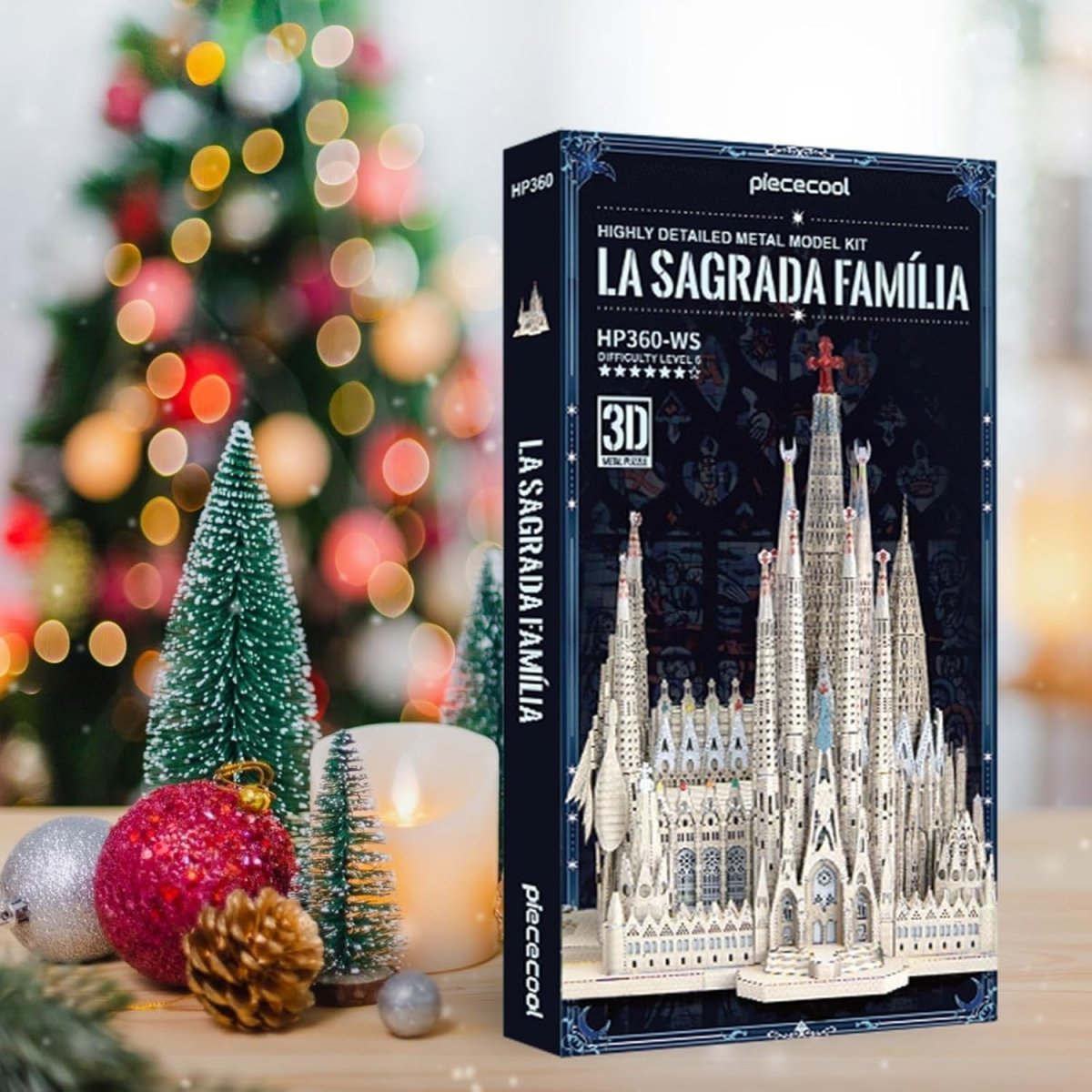 3D Metal Cathedral Puzzle DIY Architecture Model Kit 450PCS Display - Kwikley