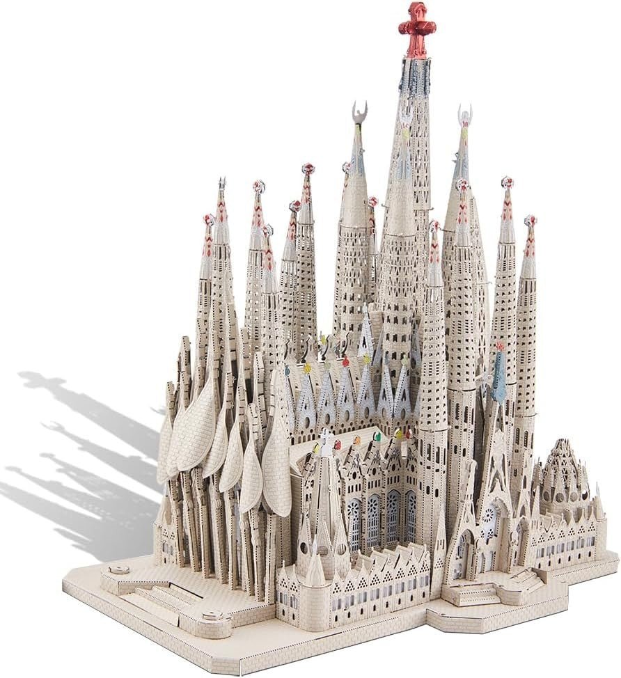 3D Metal Cathedral Puzzle DIY Architecture Model Kit 450PCS Display - Kwikley