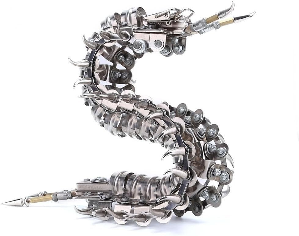 3D Metal Centipede Puzzle Kit 480PCS Articulated DIY Model Decor - Kwikley
