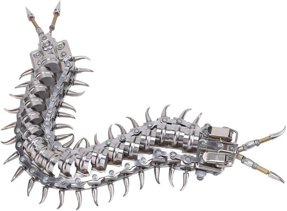 3D Metal Centipede Puzzle Kit 480PCS Articulated DIY Model Decor - Kwikley