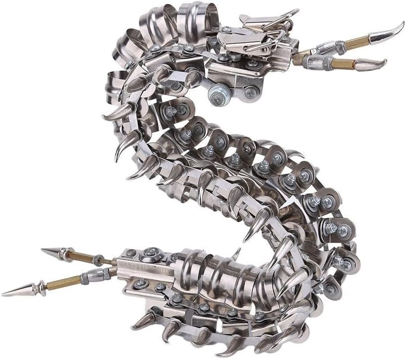 3D Metal Centipede Puzzle Kit 480PCS Articulated DIY Model Decor - Kwikley