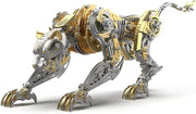3D Metal Cheetah Puzzle Kit 600PCS Steampunk Leopard DIY Model - Kwikley