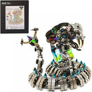 3D Metal Cobra Puzzle Kit 1000PCS Articulated Steampunk Snake Model - Kwikley