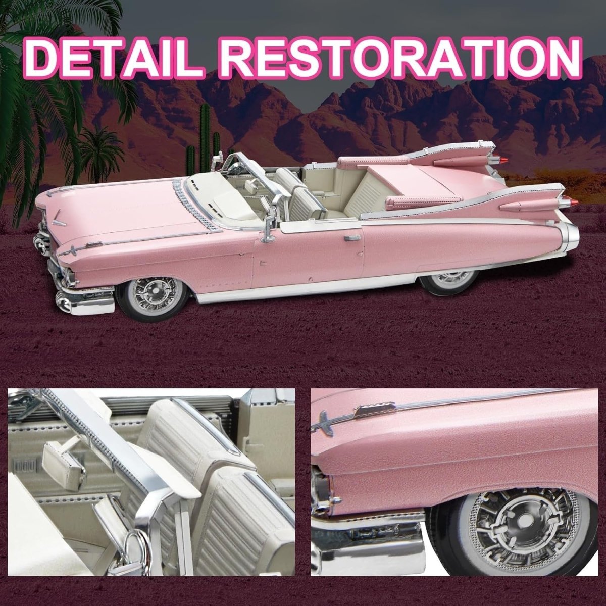 3D Metal Convertible Car Puzzle DIY Stainless Steel Model Kit 239PCS - Kwikley