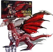 3D Metal Dragon Puzzle DIY Stainless Steel Fantasy Model Kit 107PCS - Kwikley