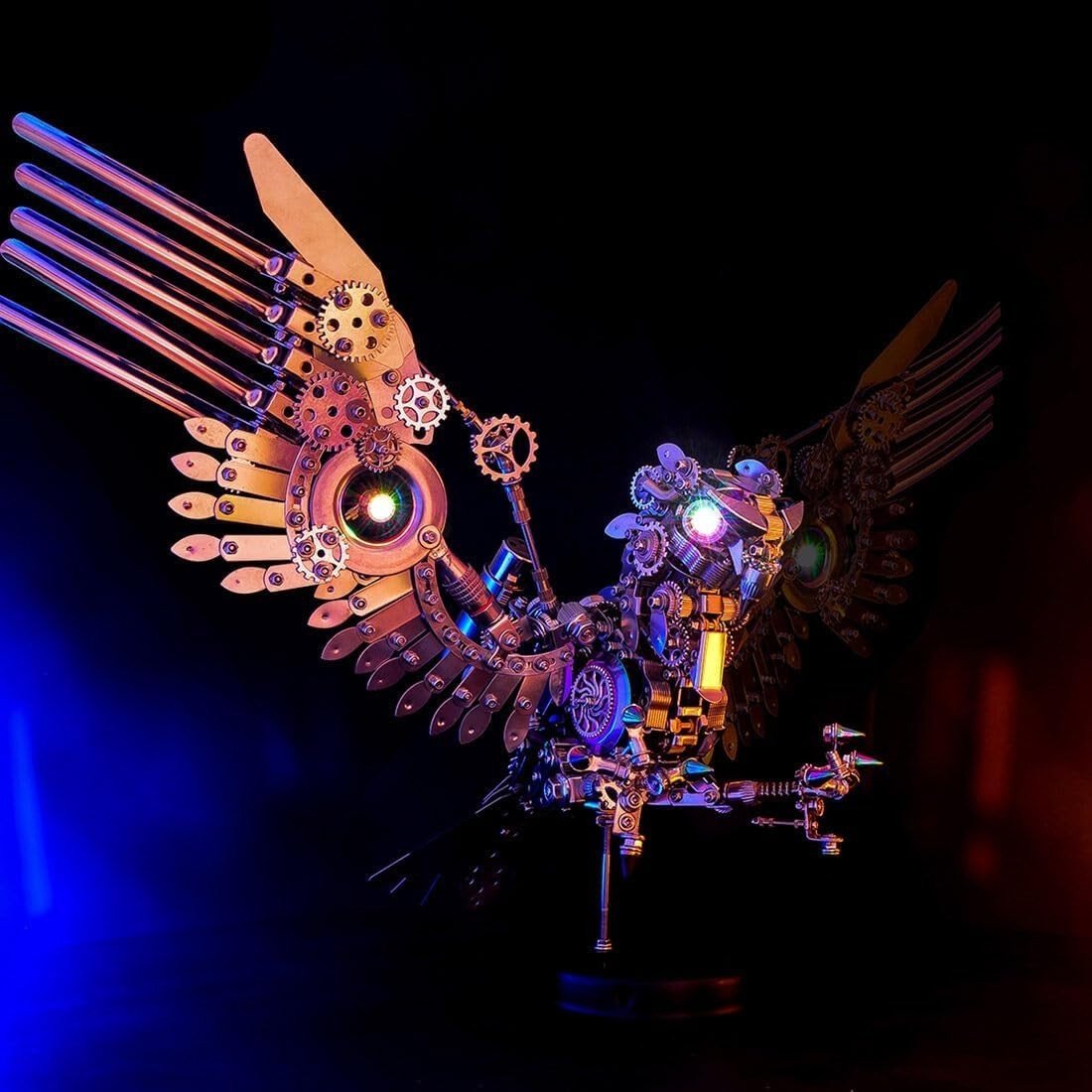 3D Metal Eagle Puzzle Kit 1800PCS Steampunk DIY Model Decor Gift - Kwikley