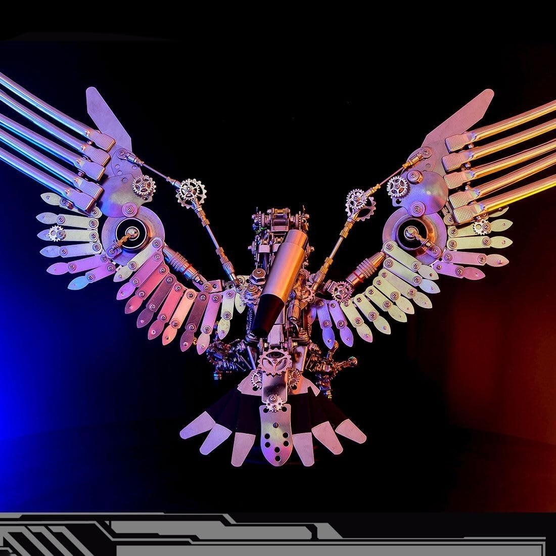 3D Metal Eagle Puzzle Kit 1800PCS Steampunk DIY Model Decor Gift - Kwikley